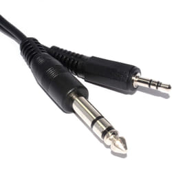 kenable 003532 audio cable 1.8 m 6.35mm 2.5mm Black