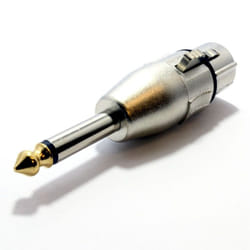 kenable 003537 cable gender changer 6.35mm XLR Metallic