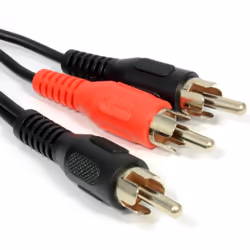kenable 003582, RCA, Male, 2 x RCA, Male, 0.5 m, Black