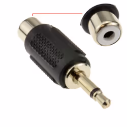 kenable 003672 cable gender changer 3.5mm RCA Black