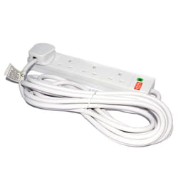 kenable 003688 power extension 5 m 4 AC outlet(s) White