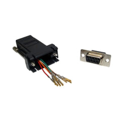 kenable 003700 cable gender changer RJ45 DB9 Black