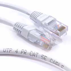 kenable White Network Ethernet RJ45 Cat5E CCA UTP PATCH 26AWG Cable Lead 15m