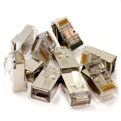 kenable 003925 wire connector RJ45 Metallic, Transparent