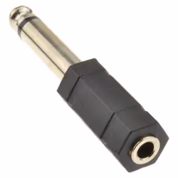 kenable 003950, 6.35mm, 3.5mm, Black