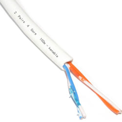 kenable 003972 telephone cable 100 m White