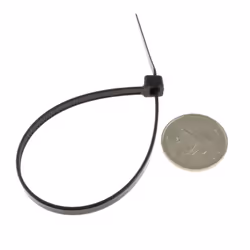 enTie Black Cable Ties 4.8mm x 200mm Nylon 66 UL Approved [100 Pack]