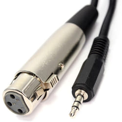 kenable 004037 audio cable 6 m XLR (3-pin) 3.5mm Black