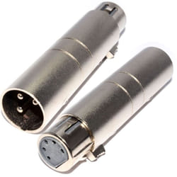 kenable 004038 cable gender changer XLR DMX Metallic