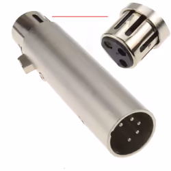 kenable 004039 cable gender changer DMX XLR Metallic