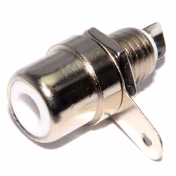 kenable 004049, RCA, Metallic, White, Female, Straight, RoHS, 30 g
