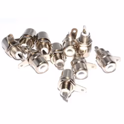 kenable 004049 wire connector RCA Metallic, White