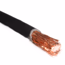 100U Foam Filled Digital Satellite TV Cable OFC Copper Core CCA Braid 100m Black