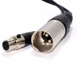 kenable 004252, mini XLR (3-pin), Female, XLR (3-pin), Male, 6 m, Black