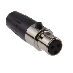 kenable Mini XLR Socket Connector For 5mm Cables Solder End Adapter
