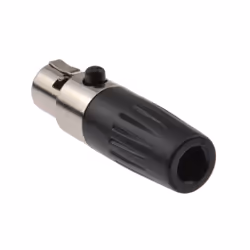 kenable Mini XLR Socket Connector For 5mm Cables Solder End Adapter
