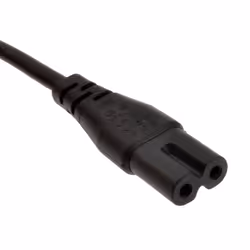 kenable 2 Pin Euro Plug to Figure of Eight 8 C7 Plug Power Cable 2m