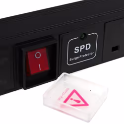 kenable Power Distribution Unit PDU 8 Way Surge Protected VERTICAL Rack Mount