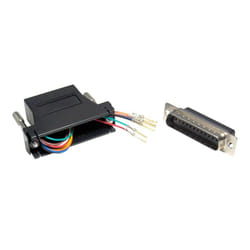 kenable 004406 cable gender changer DB25 RJ45 Black
