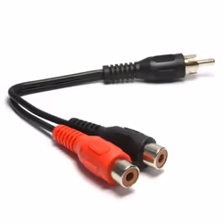 kenable 004420, 2 x RCA, Female, RCA, Male, 0.15 m, Black