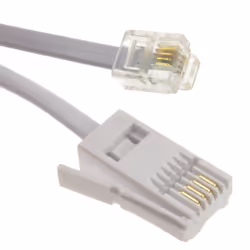 kenable 4 Wire BT Plug to RJ11 Crossover Telephone Cable 2m