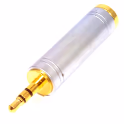 kenable 004515 cable gender changer 3.5mm 6.35mm Chrome