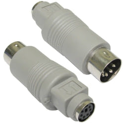 kenable 004517 cable gender changer 5-pin Mini DIN 6-pin Beige