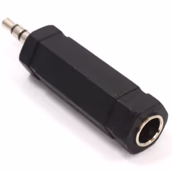 kenable 004521, 3.5mm, 6.35mm, Black