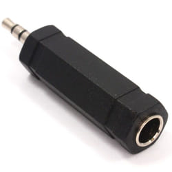 kenable 004521 cable gender changer 3.5mm 6.35mm Black