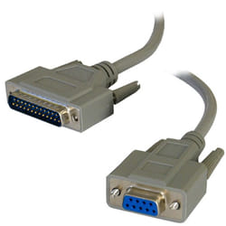 kenable 004531 serial cable Grey 2 m DB25 DB9