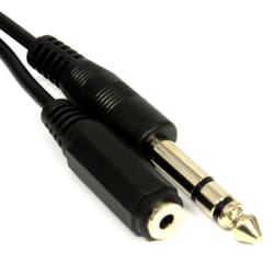 kenable 004568 audio cable 1.8 m 3.5mm 6.35mm Black