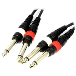 kenable 004571 audio cable 1.5 m 2 x 6.35mm Black