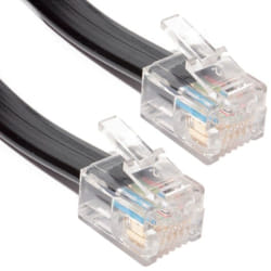 kenable 004648 telephone cable 3 m Black