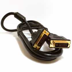 kenable 004735, 2 m, DVI-D, DVI-D, Male, Male, Black