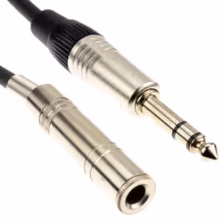 kenable Premium 6.35mm TRS Jack Extension Stereo Jack Plug to Socket Cable 3m