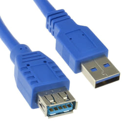 kenable 004843 USB cable USB 3.2 Gen 1 (3.1 Gen 1) 3 m USB A Blue