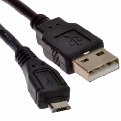 kenable 004887, 0.2 m, USB A, Micro-USB B, USB 2.0, 0.48 Gbit/s, Black