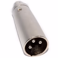 kenable 004897 cable gender changer XLR RCA Metallic