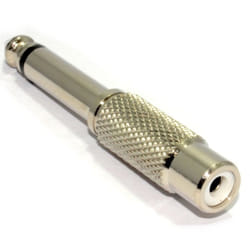 kenable 004909 cable gender changer 6.35mm RCA Metallic
