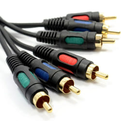 kenable 004933 composite video cable 0.15 m 3 x RCA Black