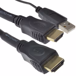 kenable 004979, 20 m, HDMI Type A (Standard), HDMI Type A (Standard), 3D, Audio Return Channel (ARC), Black