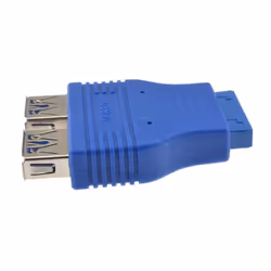 kenable 004980 cable gender changer 20 pin Motherboard Header 2x USB 3.0 Blue