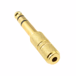kenable 004990 cable gender changer 6.35mm 3.5mm Gold
