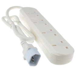 kenable 004998 power extension 1 m 4 AC outlet(s) White