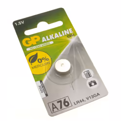 GP Alkaline Button Cell Battery LR44  AG13 A76 V13GA  1.5V [Single]