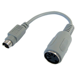 kenable 005132 PS/2 cable 0.15 m 6-p Mini-DIN 5-p DIN Grey