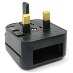 kenable 005236 power plug adapter Type G (UK) Type C (Europlug) Black