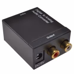 kenable Digital Toslink Optical   Coaxial to Analogue Phono Audio Converter