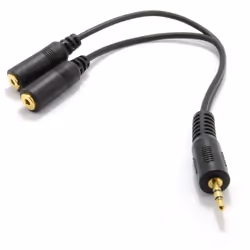 kenable 005433, 2 x 2.5mm, Female, 2.5mm, Male, 0.2 m, Black
