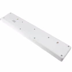 kenable Individually Switched 4 Way Gang UK Mains Extension Lead White  3m